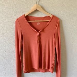 🌼American Eagle Soft&Sexy Burnt Orange Longsleeve